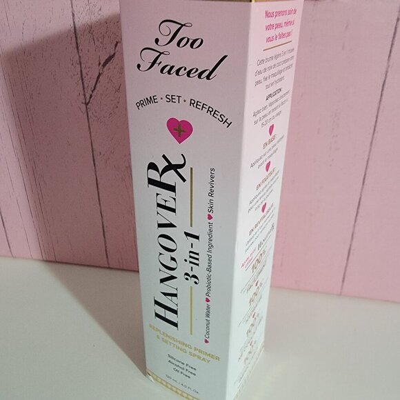 TOO FACED Hangover Rx 3-In-1 Replenishing Primer & Setting Spray NEW in Box - Picture 11 of 13